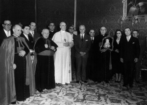 Audience de Pie XII concluant la Session Mariale de Sicile