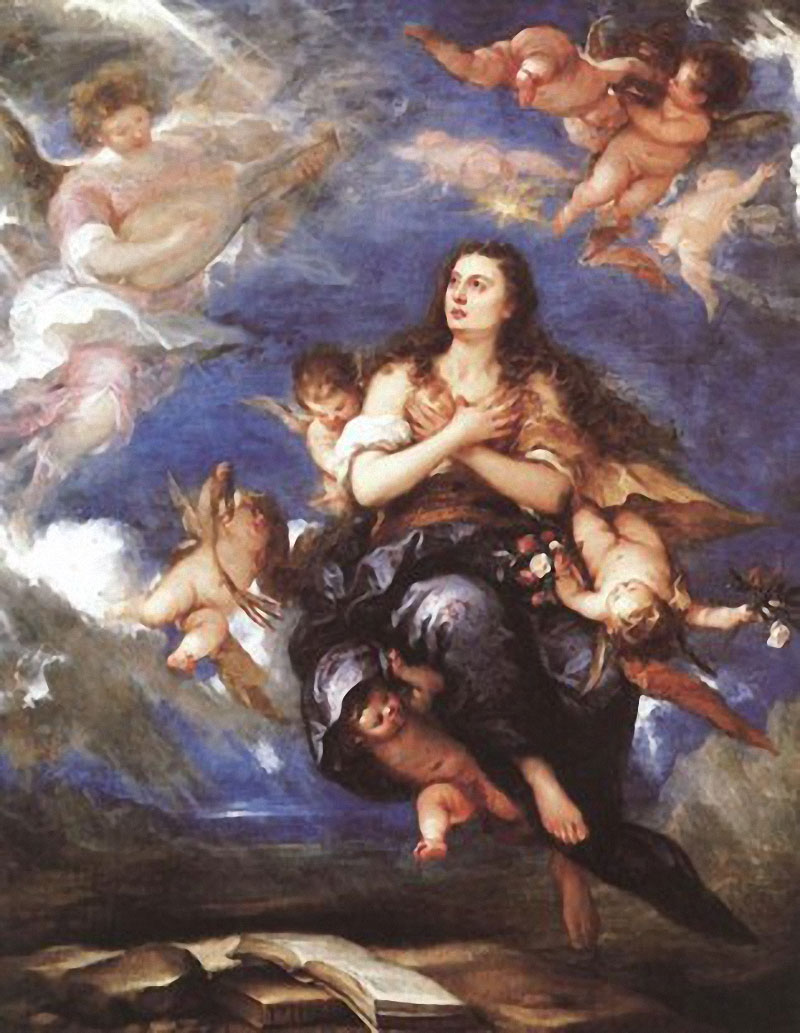 Marie-Madeleine portée par les anges