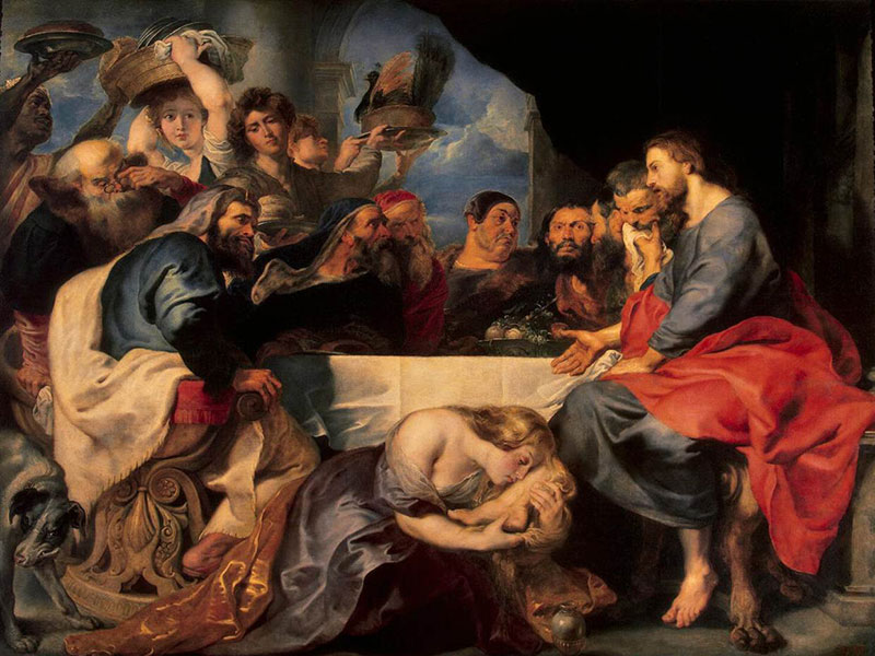 La pécheresse chez Simon, Rubens