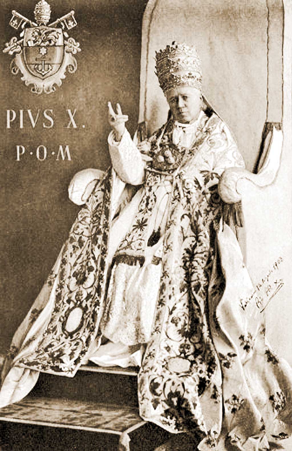 St Pie X en grand apparat, le 14 sept 1903