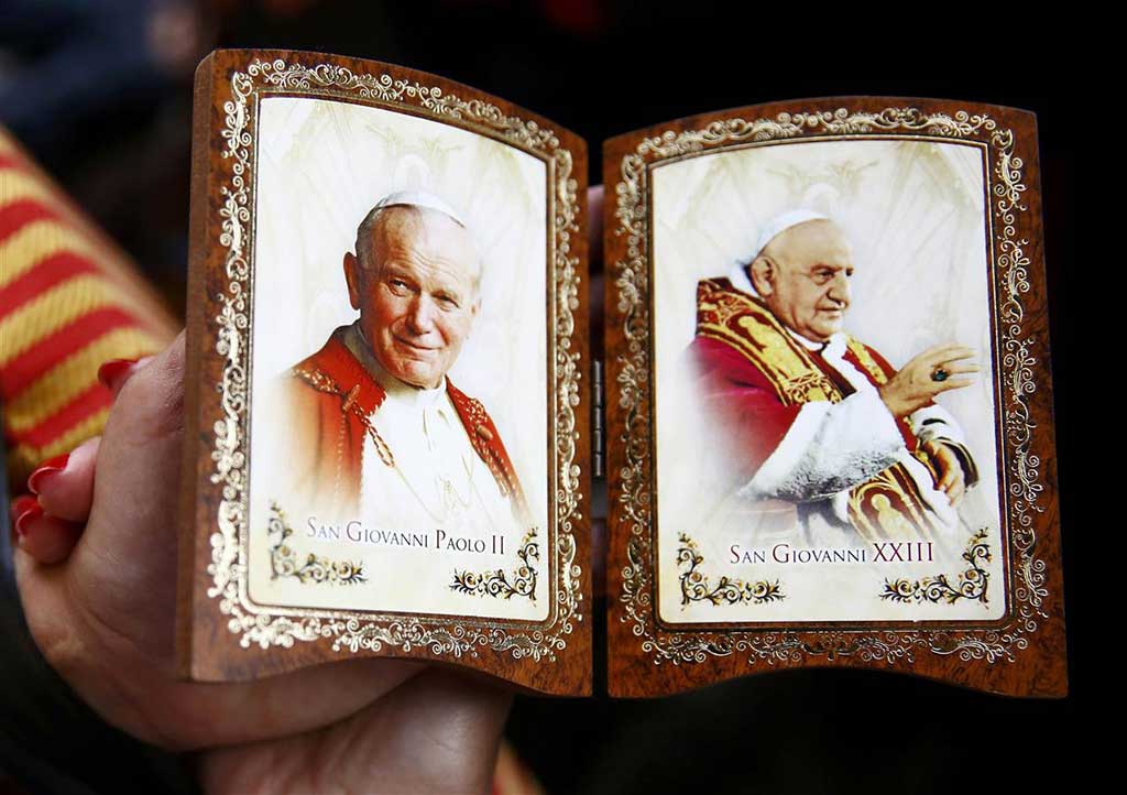 La "canonisation" de Jean XXIII et Jean-Paul II
