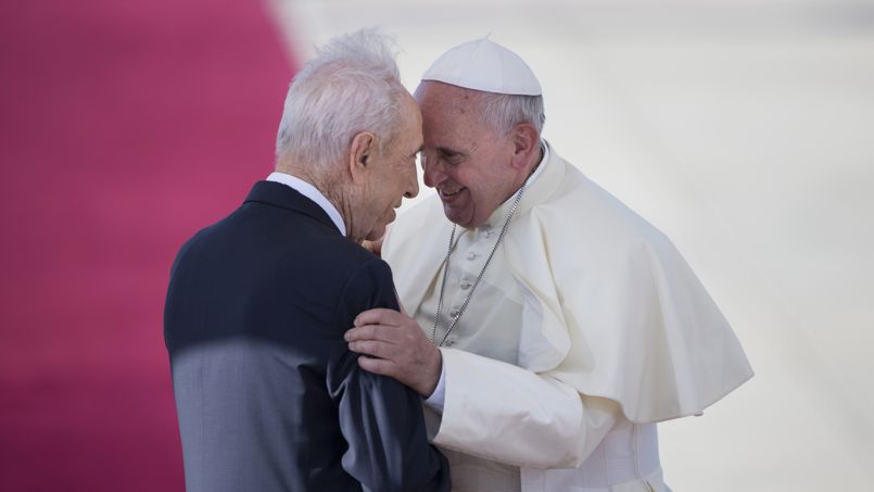 François et le président Shimon Peres